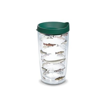Tervis Tumbler 16 oz Fishes Multicolored BPA Free Double Wall Tumbler 1355333